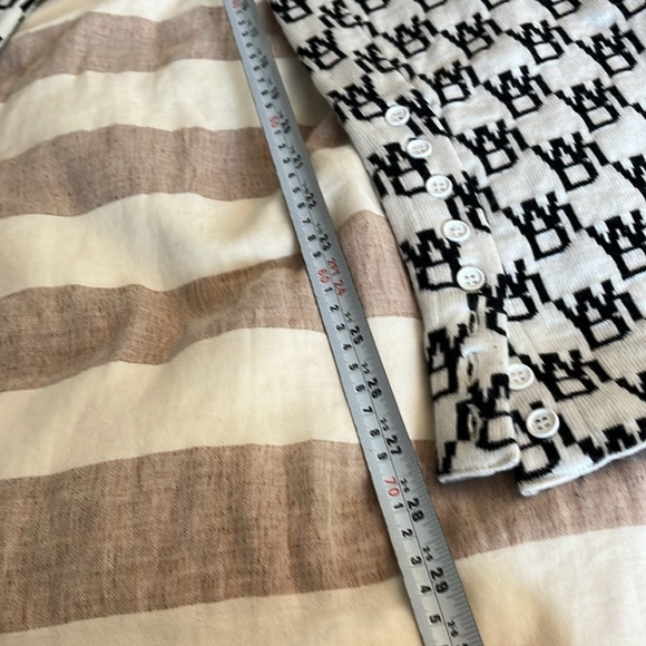 We11Done Logo Pattern Wool Cashmere Blend Legging. Size Small Black and White - Picture 15 of 17